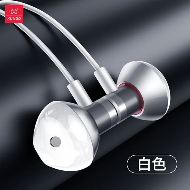 【XUNDD訊迪】入耳式耳機麥克風+線控 XDHE-013 - 白色