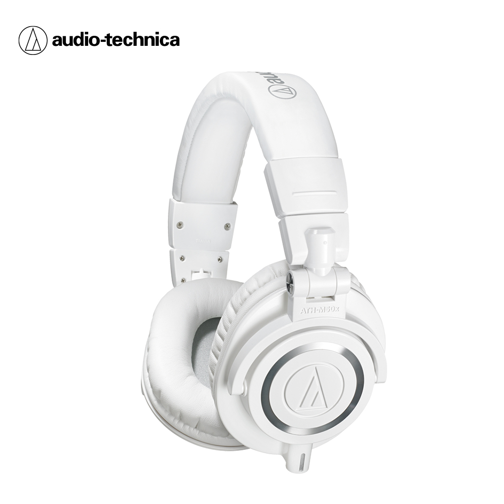 鐵三角 ATH-M50x 高音質錄音室用專業型監聽耳機【白色】