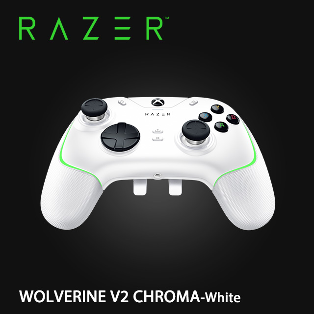 RAZER WOLVERINE V2 CHROMA 雷蛇 金剛狼V2 CHROMA for Xbox Series X|S 控制器 搖桿-白