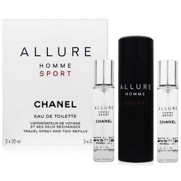 CHANEL 香奈兒 ALLURE SPORT 男性行動香水 ( 3*20ml)