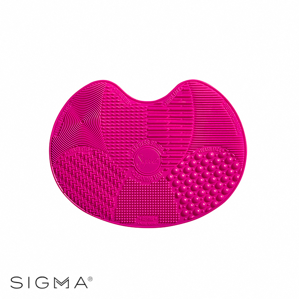 【Sigma】刷具清潔墊輕巧版-桃紅 Spa Express Brush Cleaning Mat