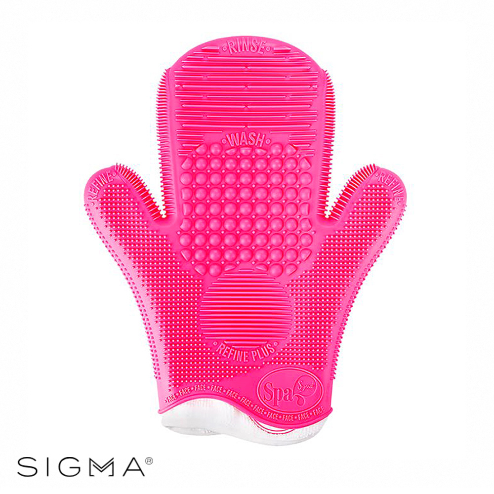 【Sigma】2X 刷具清潔手套 2X SigmaSpa Brush Cleaning Glove-Pink