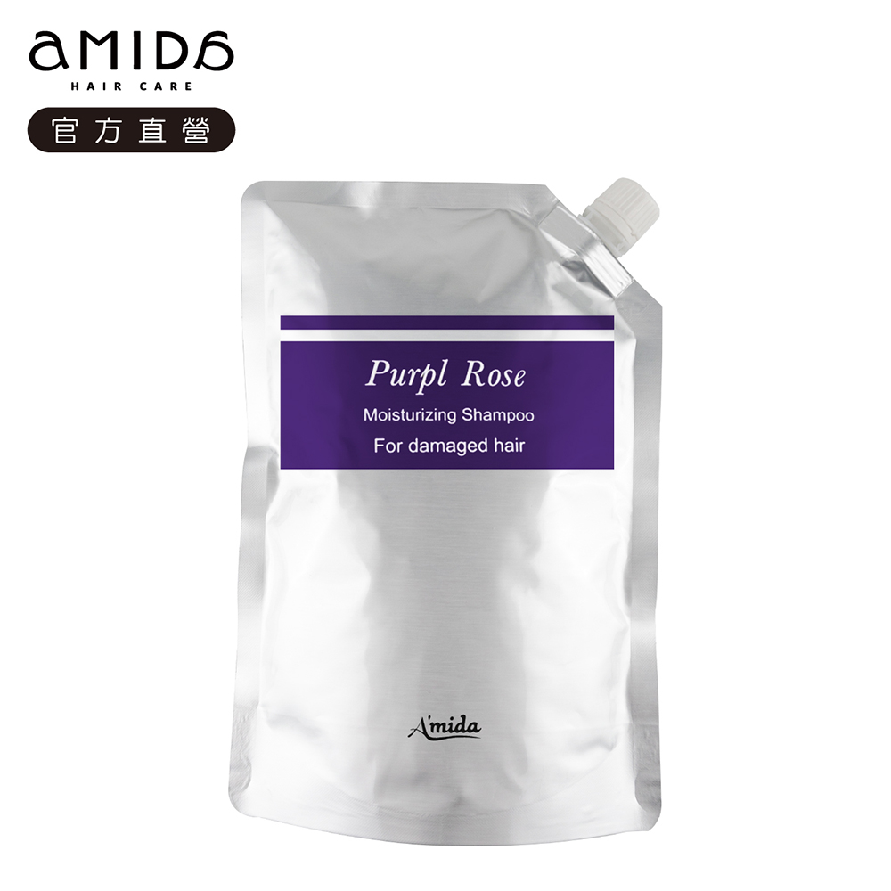 《AMIDA 阿蜜達》紫玫瑰有機洗髮精補充包1000ml