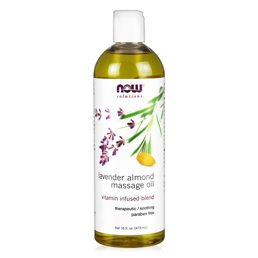【NOW】薰衣草杏仁按摩油(16oz/473ml) Lavender Almond Massage Oil PChome 24h購物