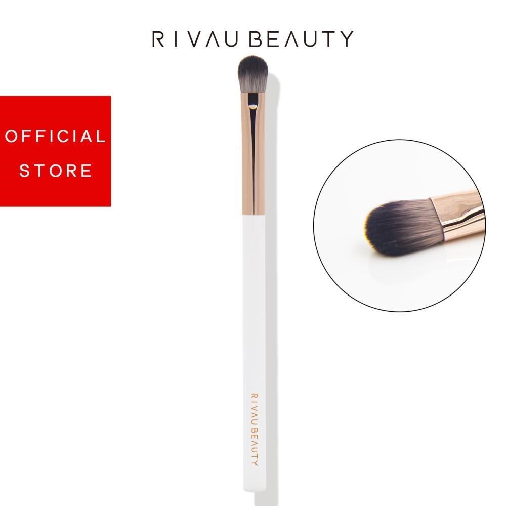 RIVAU BEAUTY / E63 小眼影刷 - 極簡白色系列 | 超柔軟纖維毛 化妝刷具