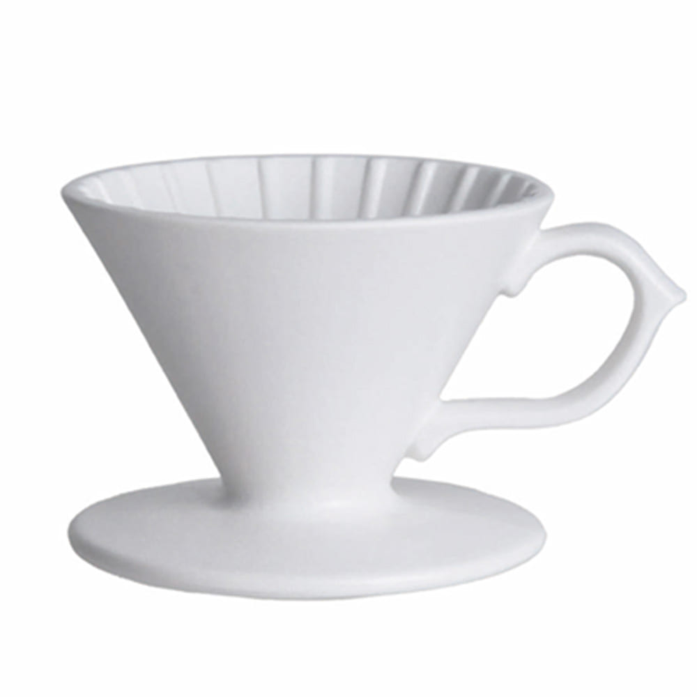 Tiamo 手作陶瓷濾杯V01 - 白色(HG5539W)