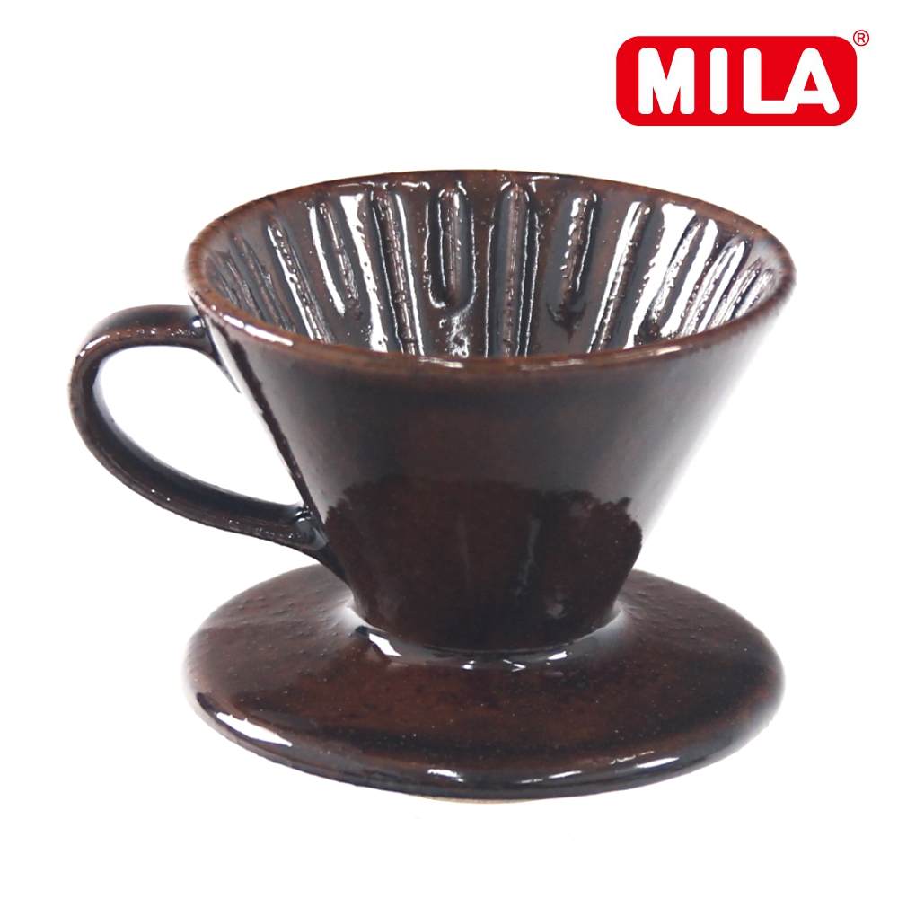 Mila日本製織部燒咖啡濾杯01 琥珀飴釉 Pchome 24h購物
