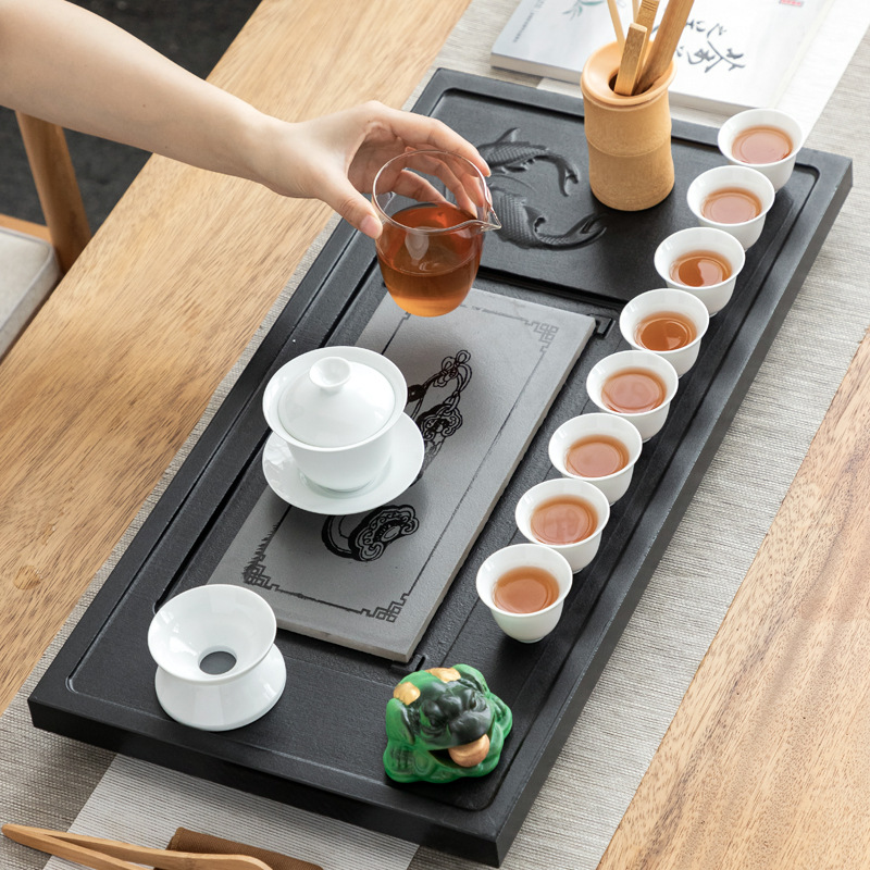【滇益茶具】家用大號茶盤套裝 整套茶海茶臺功夫茶具幹泡茶盤