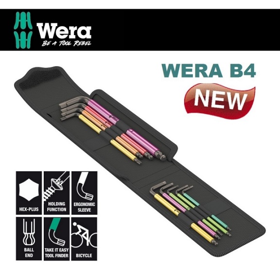 德國Wera鐵馬工具六角扳手9件組-帆布包 WERA B4
