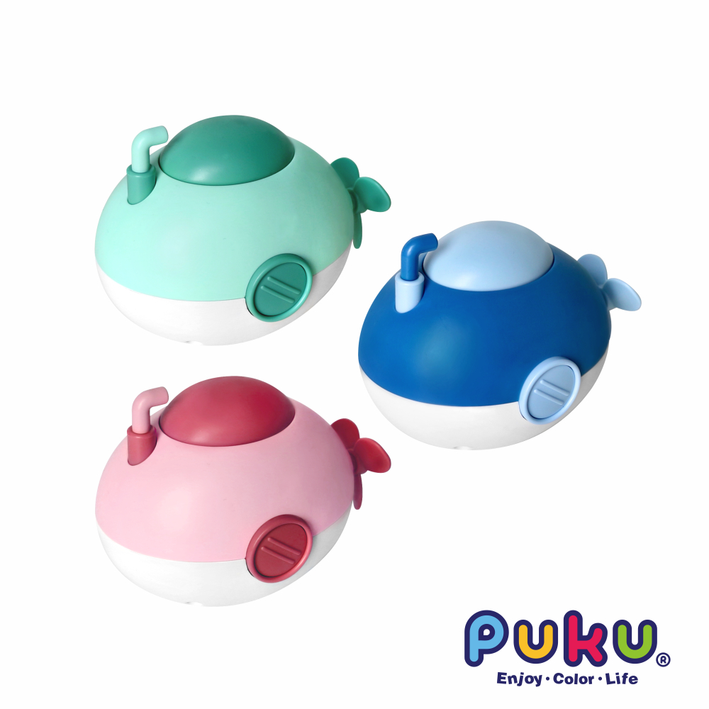 【PUKU 藍色企鵝】樂游潛水艇發條玩具(水色/粉色/綠色)