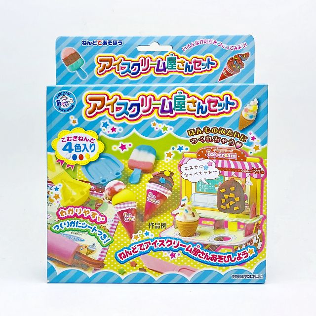 日本gincho 銀鳥無毒粘土小麥黏土4色入附模具組 冰淇淋屋 04 Pchome 24h購物