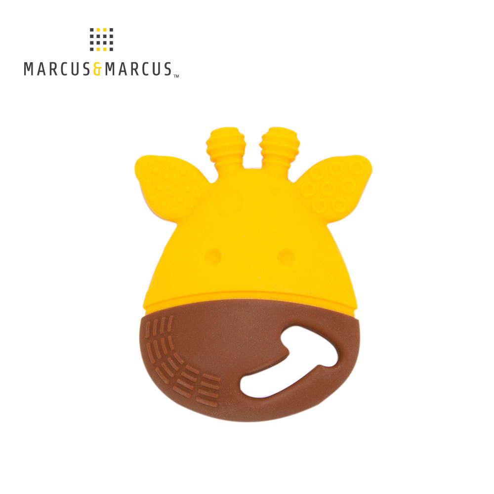 MARCUS＆MARCUS 動物樂園感官啟發固齒玩具-黃長頸鹿