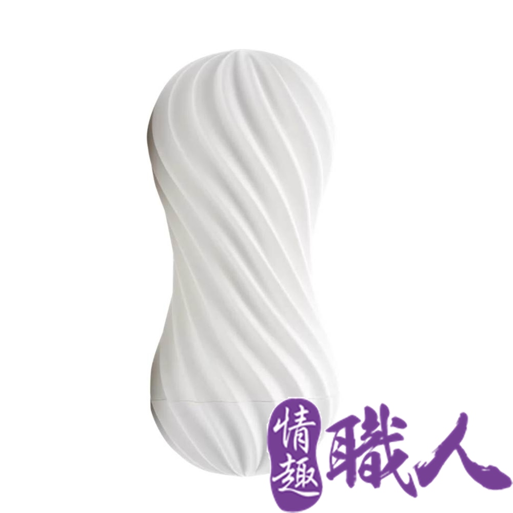 日本TENGA-MOOVA 軟殼螺旋自慰杯(重複使用)絲綢白 MOV-001