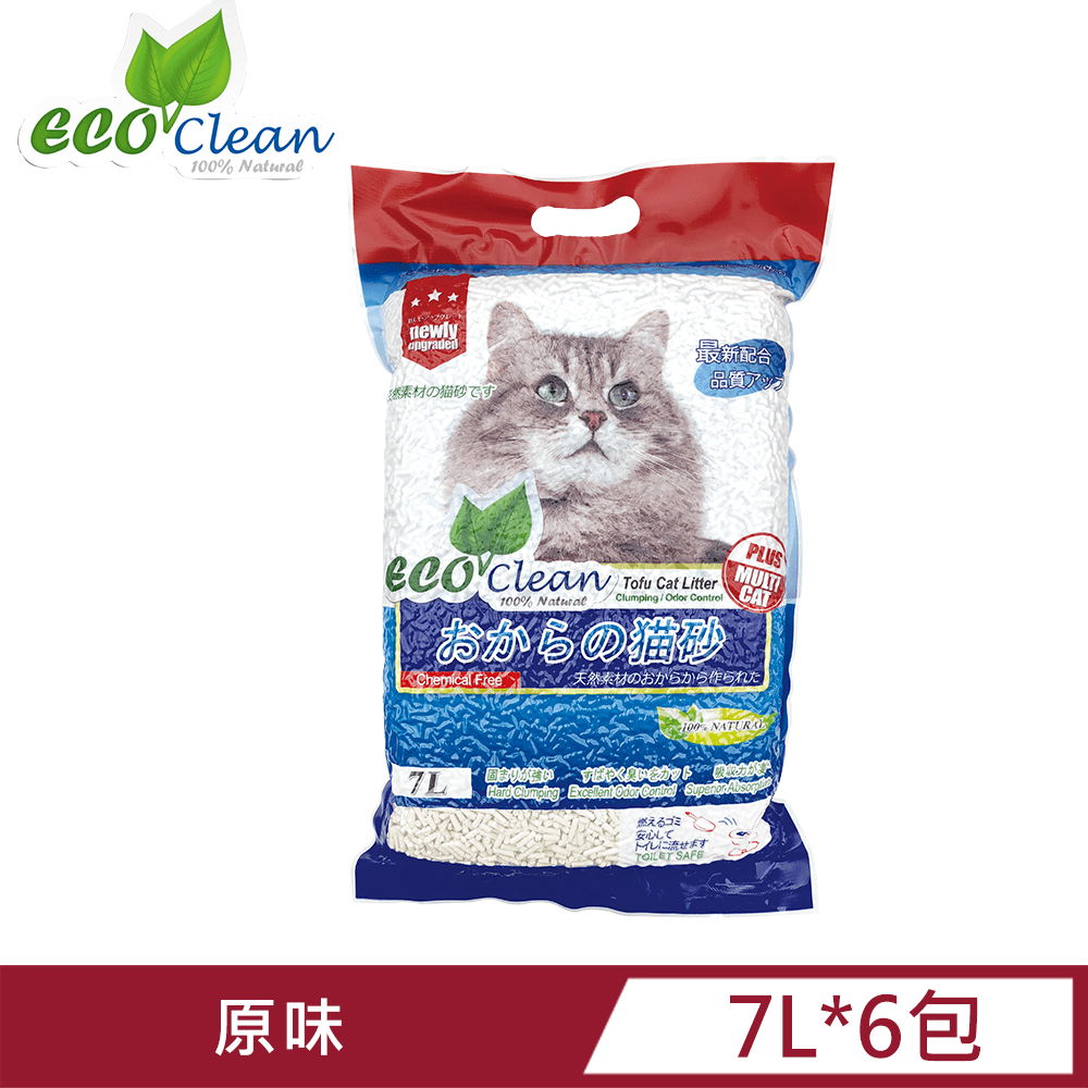 Eco艾可豆腐貓砂 原味 6入 Pchome 24h購物