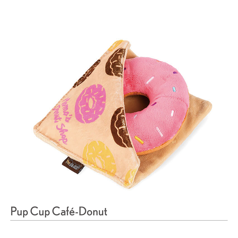 P.L.A.Y.小狗咖啡館-甜甜圈 寵物發聲玩具