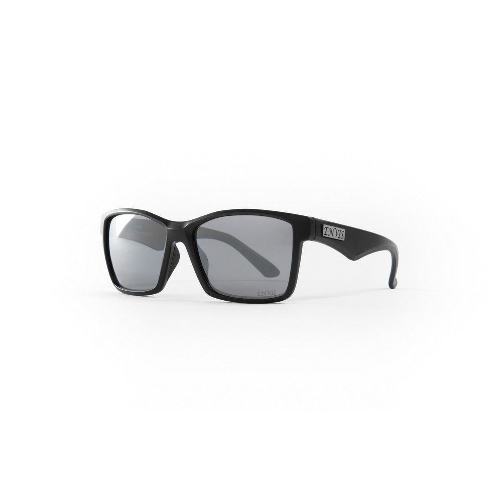 【路達自行車衣百貨】SWAG(史瓦格)偏光運動眼鏡-消光黑銀 ENVIS