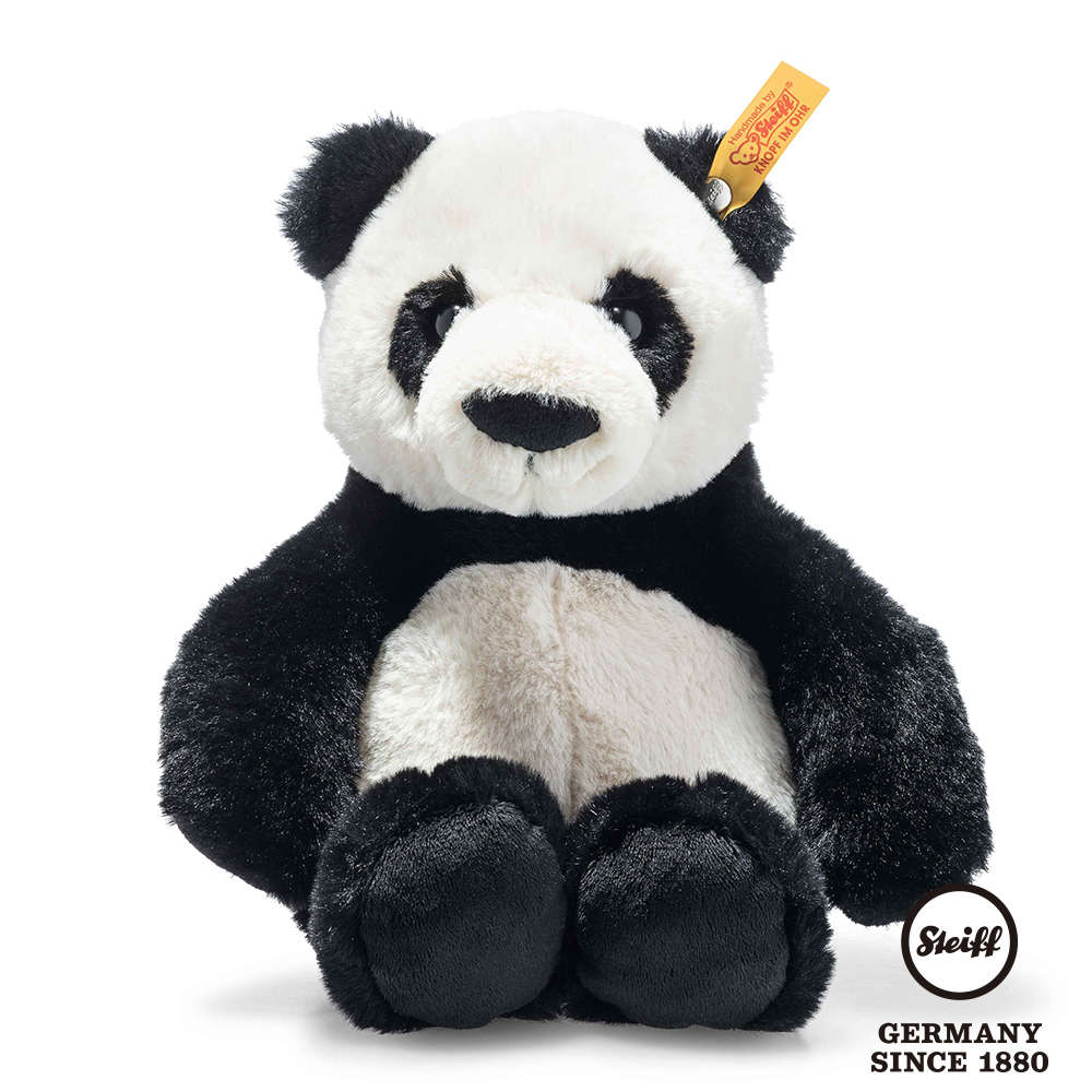 STEIFF德國金耳釦泰迪熊-Ming Panda (動物王國_黃標)