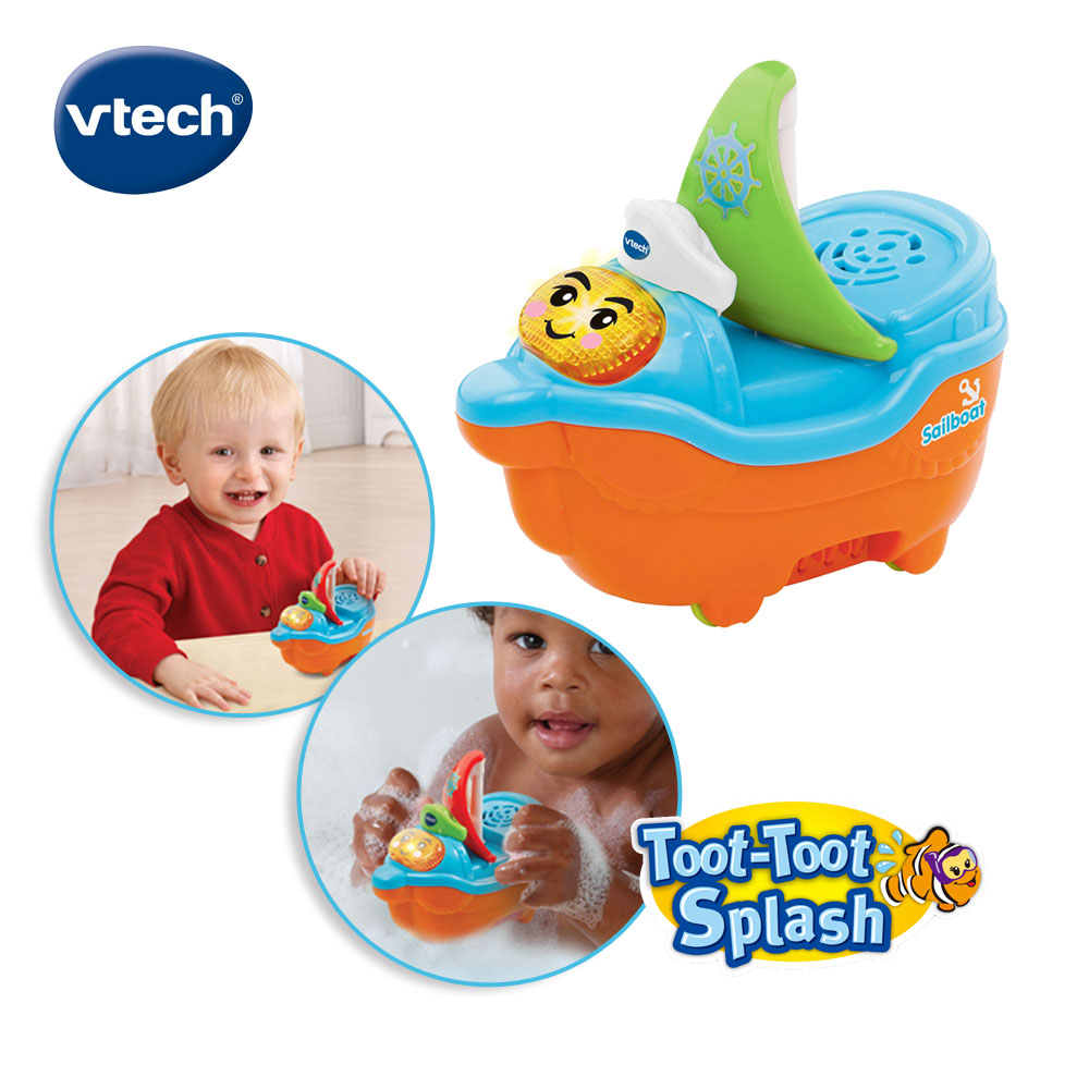 Vtech 2合1嘟嘟戲水洗澡玩具系列-微笑帆船