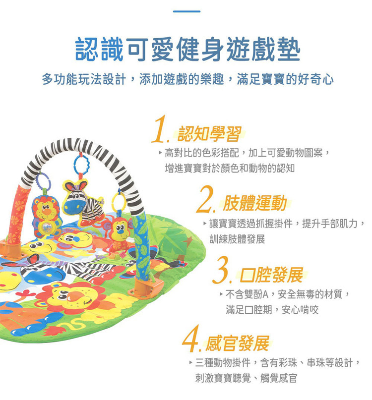 澳洲Playgro - 可愛健身遊戲墊