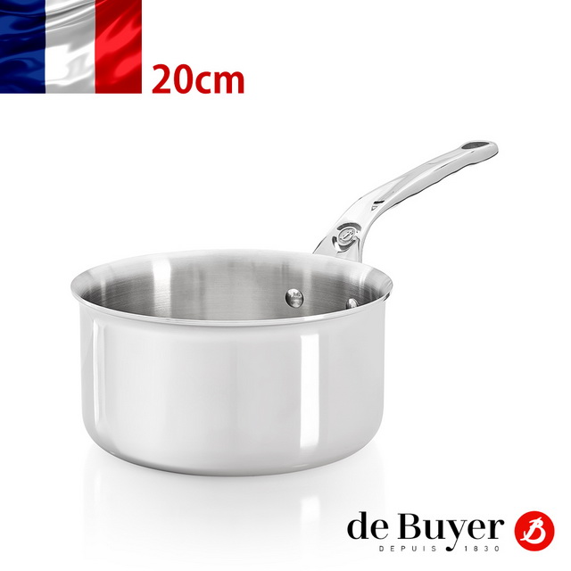法國【de Buyer】畢耶鍋具『Affinity系列』多層複合不鏽鋼調理鍋20cm