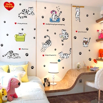 壁貼 Loviisa 家貓 無痕壁貼壁紙 Pchome 24h購物