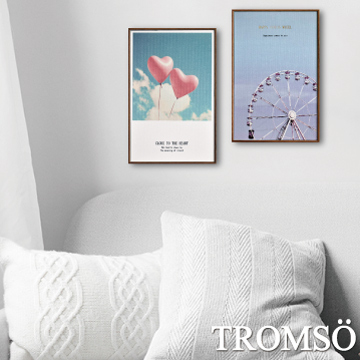 TROMSO北歐生活版畫有框畫-甜蜜假期WA60(兩幅一組)