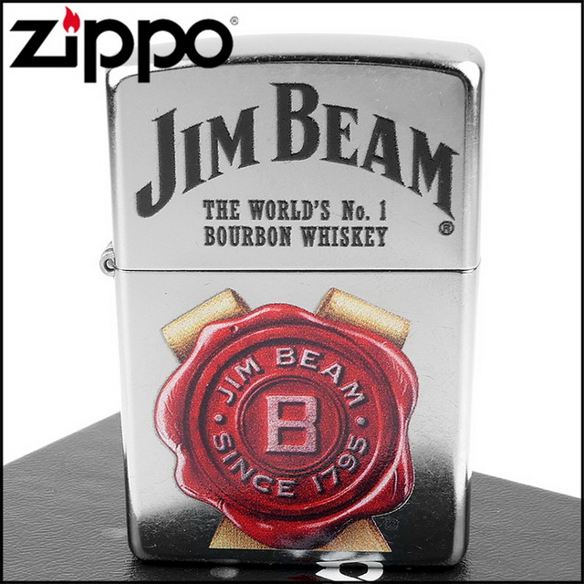 【ZIPPO】美系~JIM BEAM金賓波本威士忌-標誌圖案設計