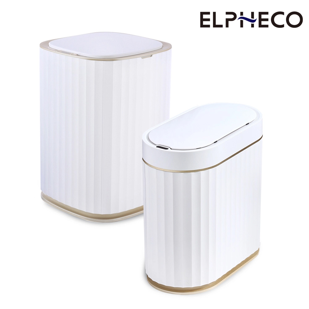 ELPHECO 自動除臭感應垃圾桶(13L)+防水感應垃圾桶(7L)