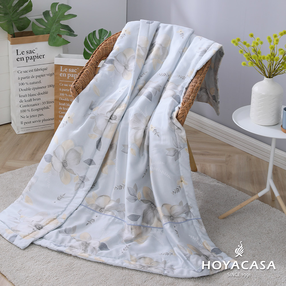 Hoyacasa夏花靜天絲涼爽輕柔夏被 5x6尺 Pchome 24h購物