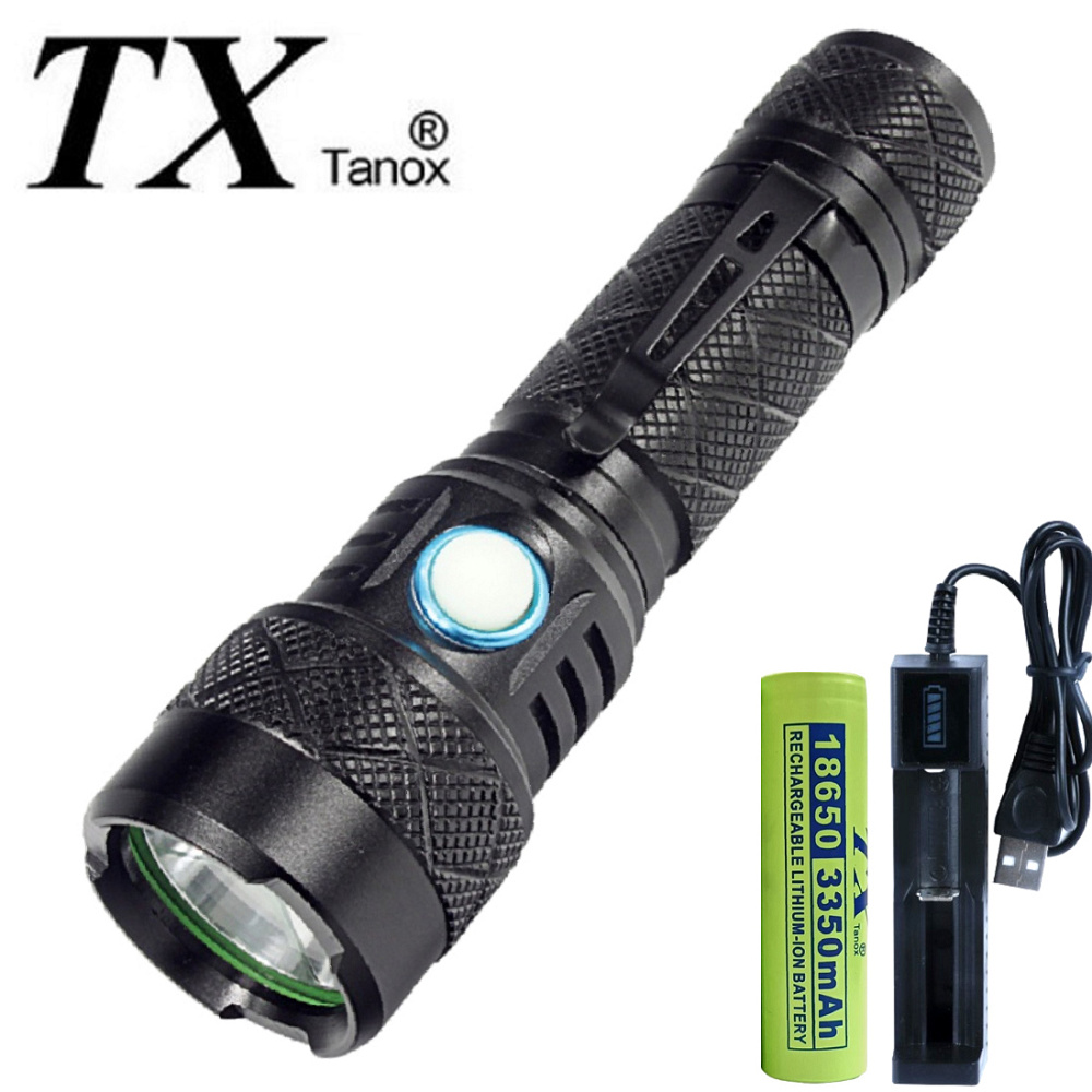 TX特林強亮固定焦距雙開關手電筒(T-2021M)