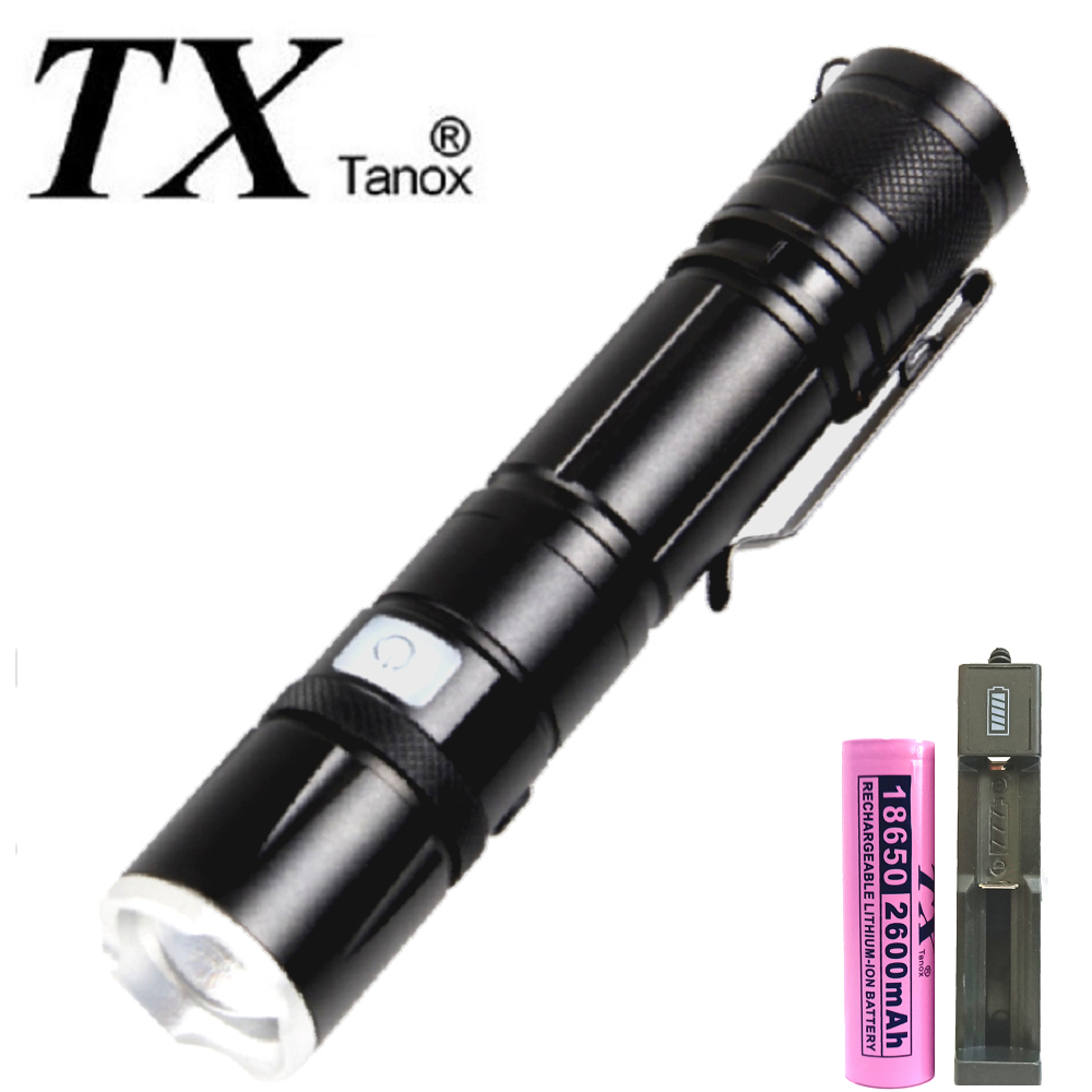 TX特林XHP50伸縮變焦USB充電強亮手電筒(T-A21-P50)