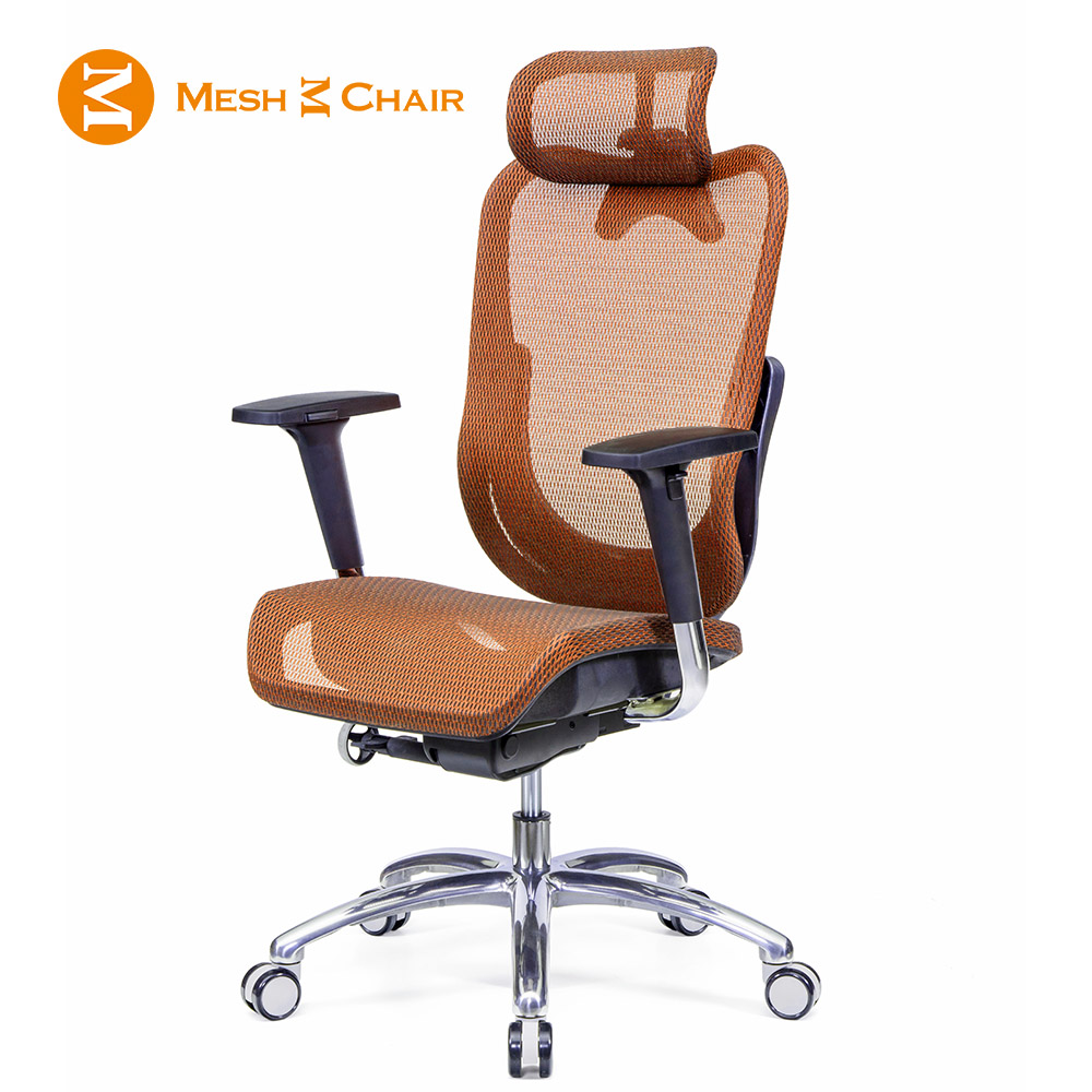 【Mesh 3 Chair】華爾滋人體工學網椅-尊爵版(亮橘)