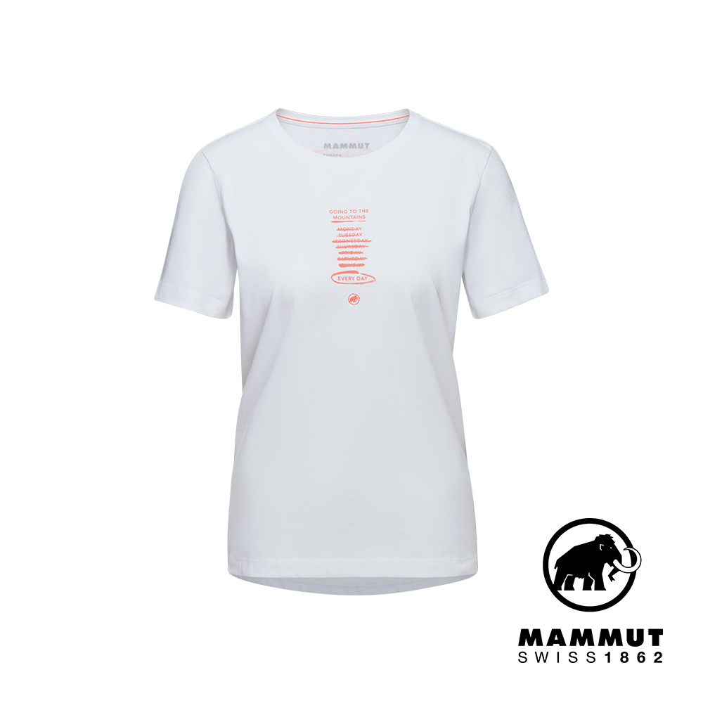 【Mammut 長毛象】Mammut Core T-Shirt Women Every Day 機能短袖T恤 白色 女款 #1017-03901