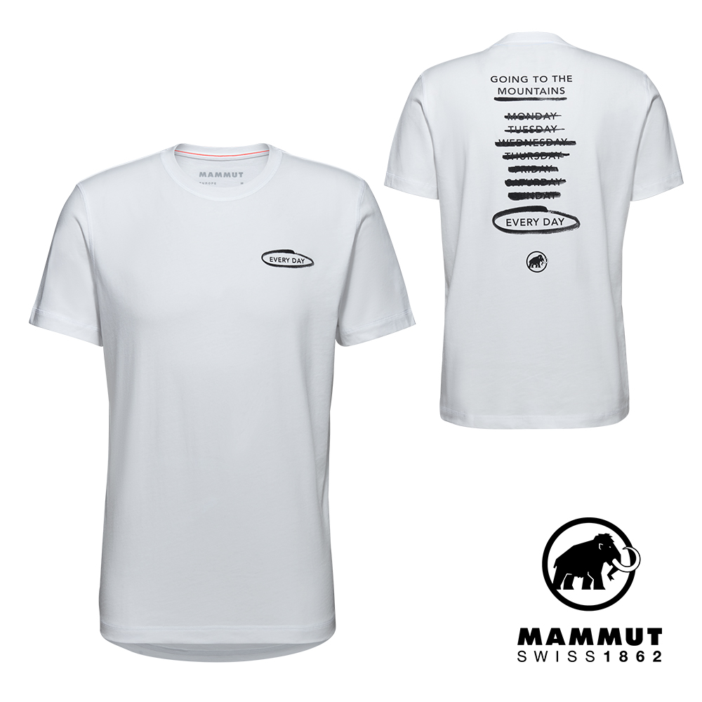 【Mammut 長毛象】Mammut Core T-Shirt Every Day 機能短袖T恤 白色 男款 #1017-04022