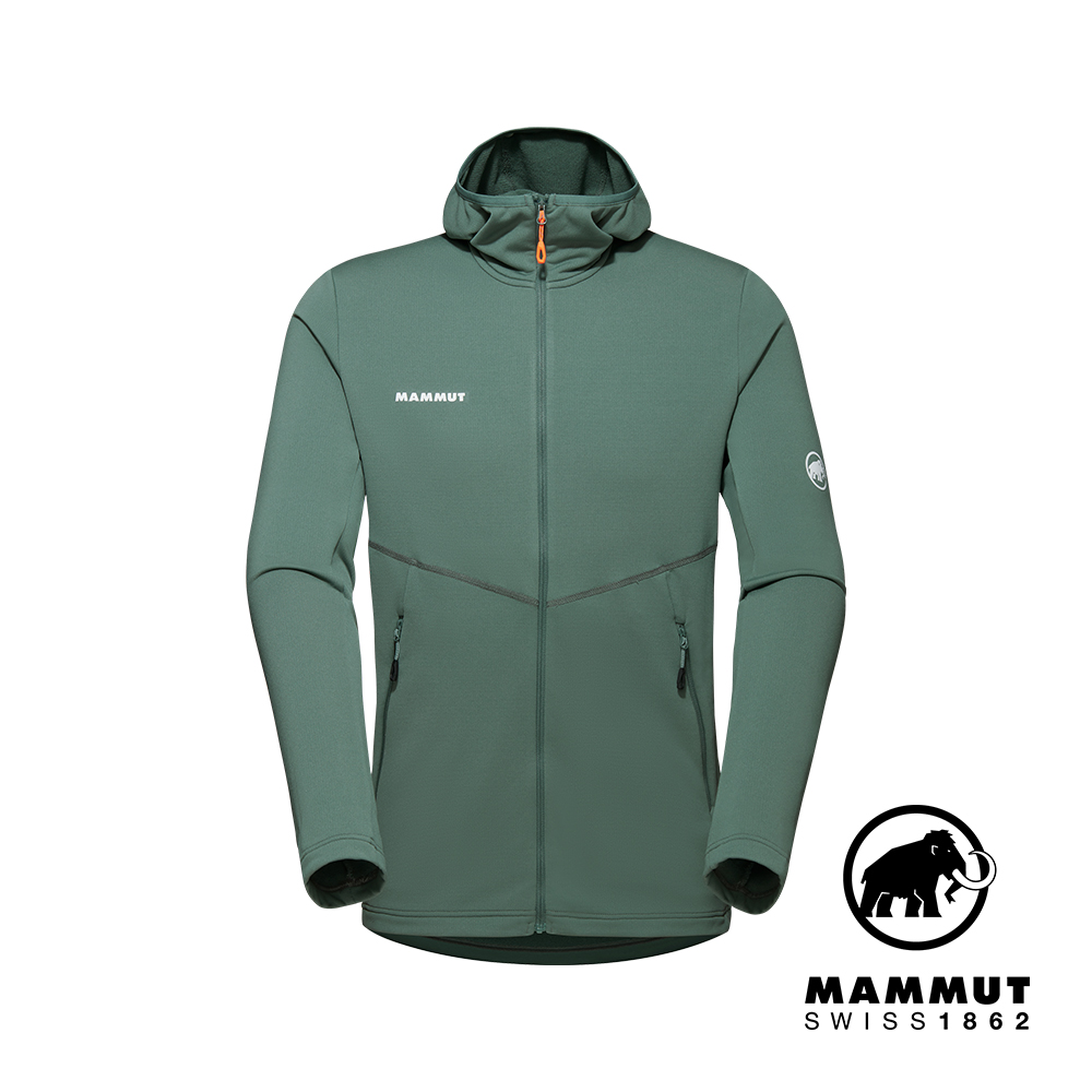 【Mammut 長毛象】Aconcagua Light ML Hooded JKT 刷毛連帽外套 深玉石綠 男款 #1014-04250