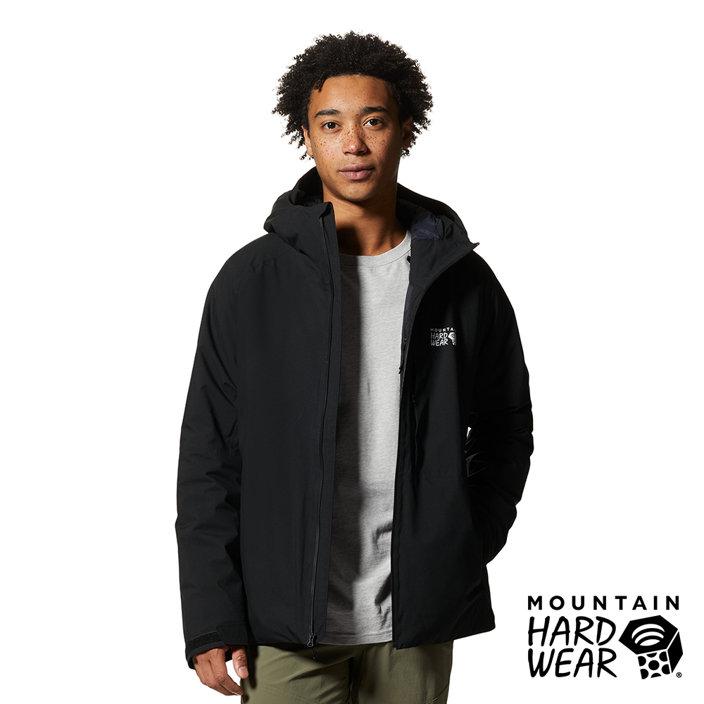 【Mountain Hardwear】Stretch Ozonic Insulated 防水彈性化纖連帽外套 男款 黑色 #2015851