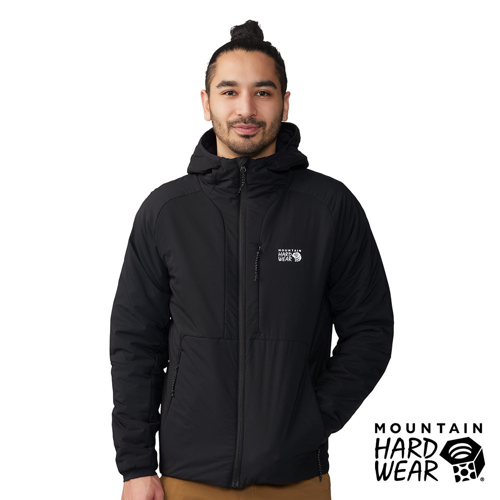 【Mountain Hardwear】Kor Stasis Hoody 防潑水保暖化纖連帽外套 男款 黑色 #2042941