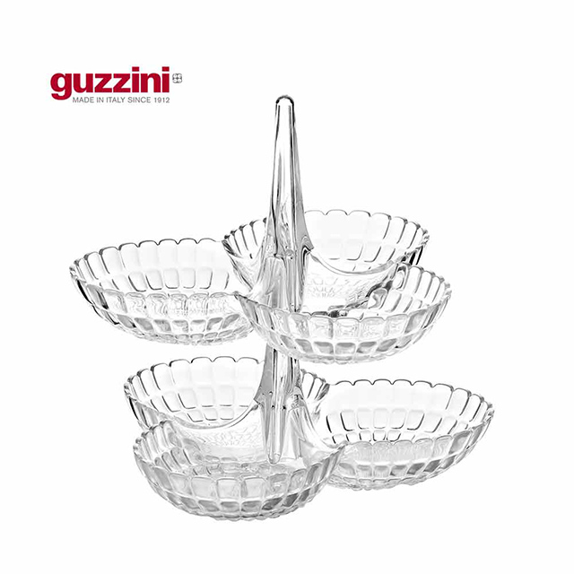 義大利GUZZINI-TIFFANY系列-27cm單把雙層三格盤- PChome 24h購物