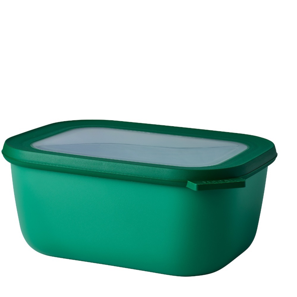 MEPAL / Cirqula 方形密封保鮮盒1.5L(深)-寶石綠