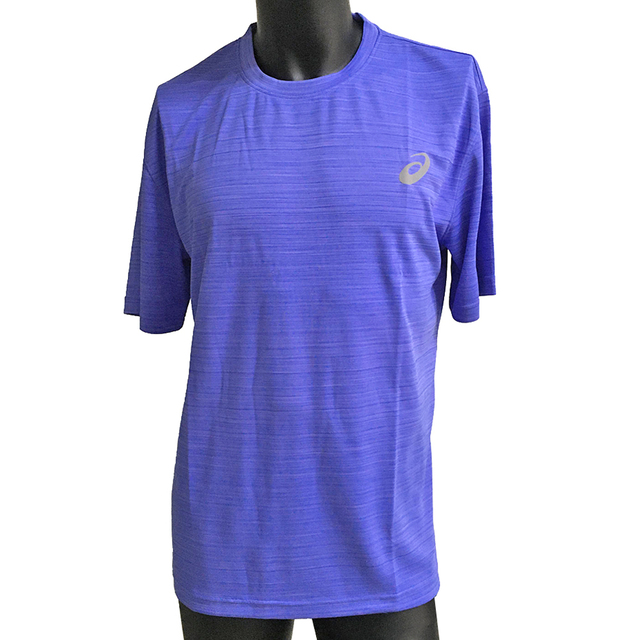 Asics T-Shirts [K11615-48 男女 短袖 T恤 運動 排汗 吸濕 快乾 柔軟 舒適 台灣製 紫