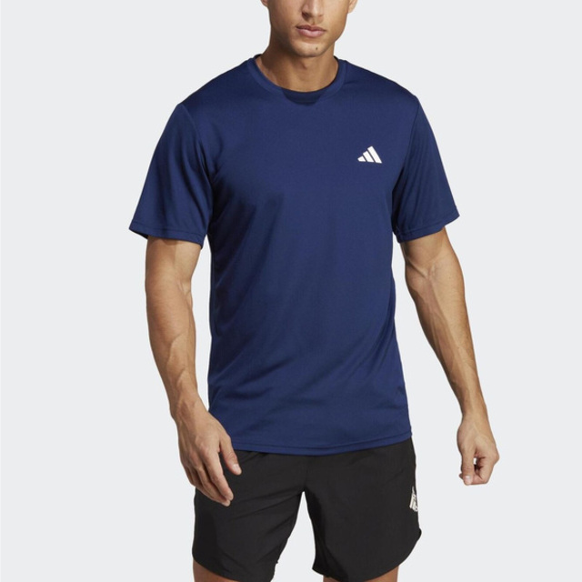 Adidas Tr-es Base T [IC7429 男 短袖上衣 運動 訓練 健身 吸濕 排汗 舒適 亞洲版 藍