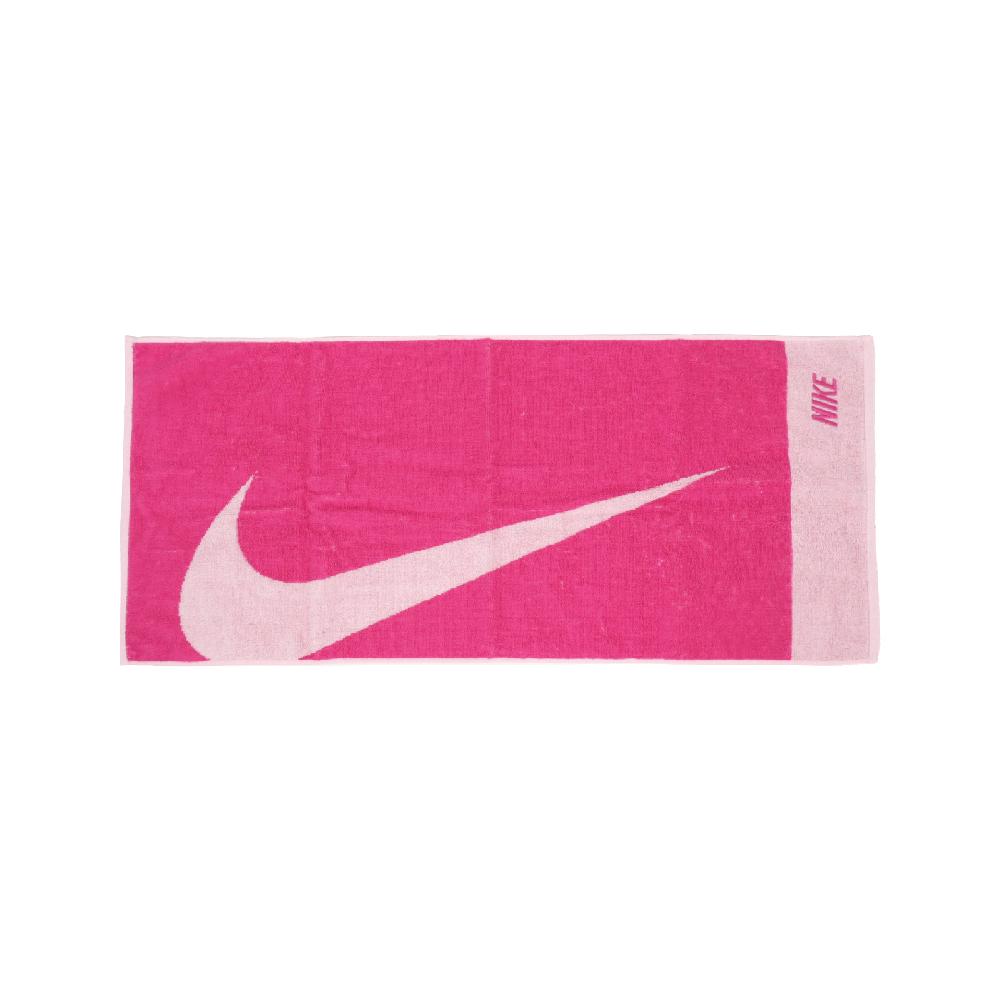 Nike 耐吉 毛巾 Jacquard Towel 粉紅 純棉 吸汗 大LOGO 健身 訓練 球類 運動毛巾 N100153966-4MD