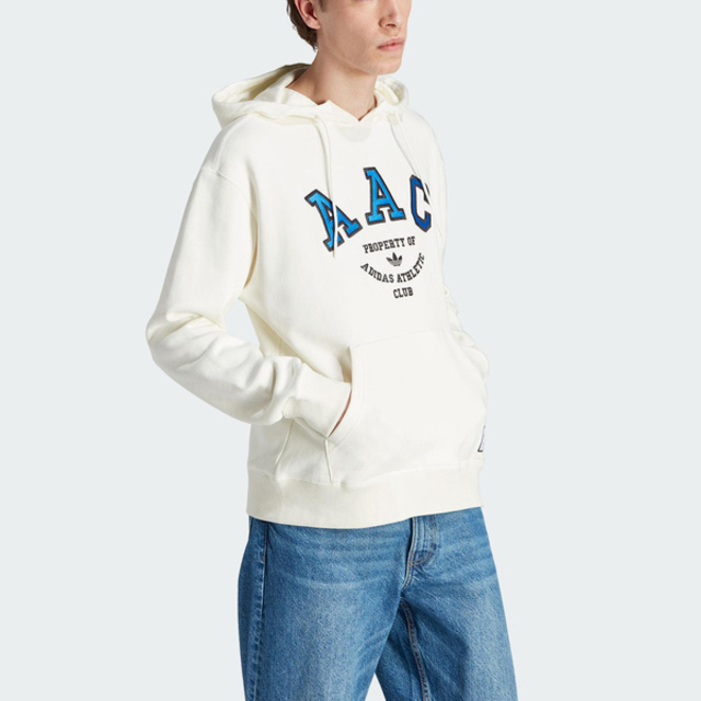 Adidas Hack AAC Hood [IM4578 男 連帽 上衣 帽T 亞洲版 運動 休閒 棉質 舒適 白藍
