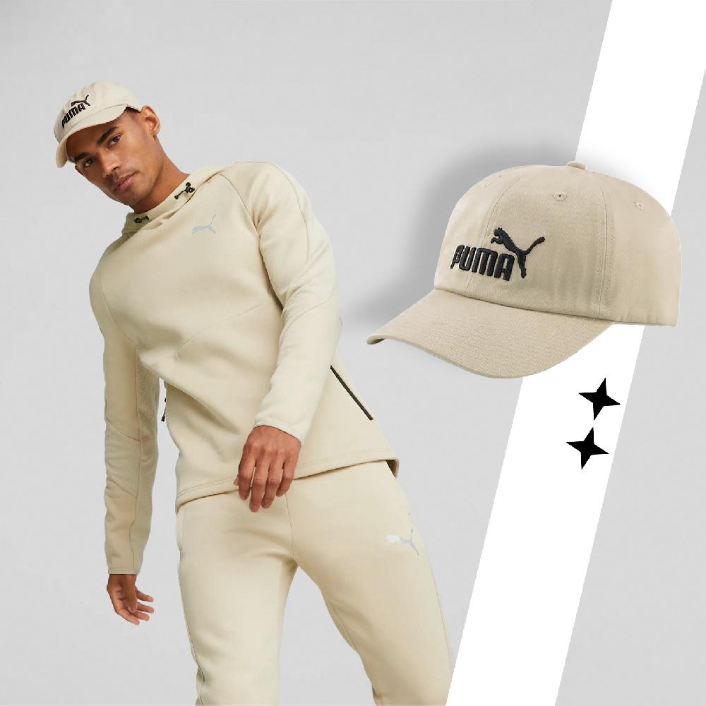 Puma 帽子 Essentials No1 Baseball Cap 男女款 卡其 黑 棒球帽 刺繡 可調 02435702