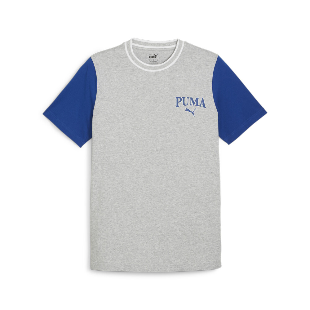 PUMA 短T 基本系列 SQUAD 灰藍 圖樣 短袖 T恤 男 67896804