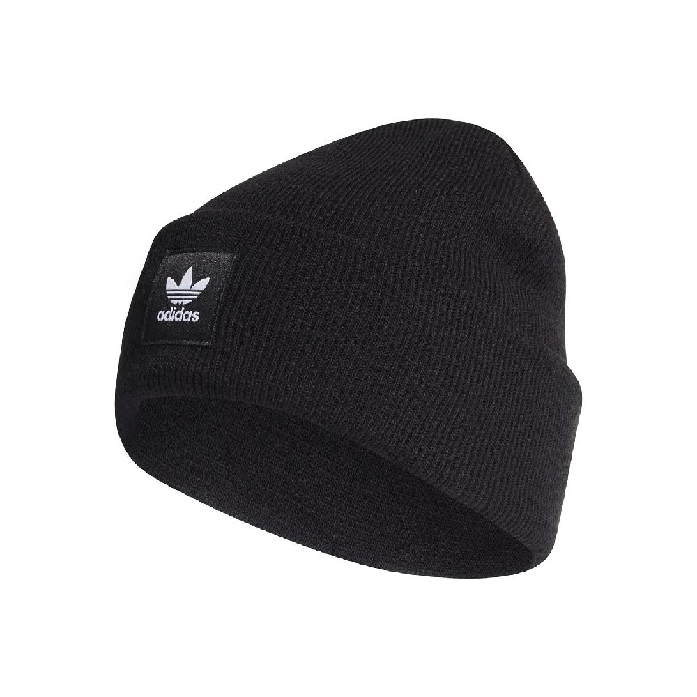 adidas 愛迪達 毛帽 Adicolor Cuff Beanie 黑 帽子 三葉草 冬季必備 保暖 ED8712