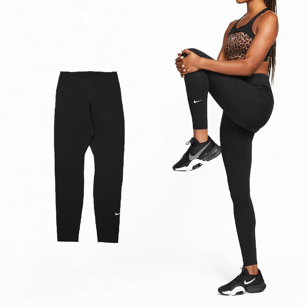 Nike 耐吉 緊身褲 One Leggings 高腰 黑 吸濕 快乾 女款 內搭 運動 口袋 小勾 瑜珈 DM7279-010