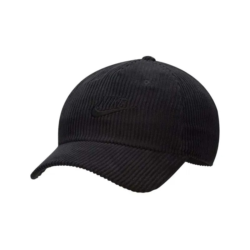 NIKE 帽子 CLUB 黑色 刺繡LOGO 燈芯絨 棒球帽 老帽 FB5375-010