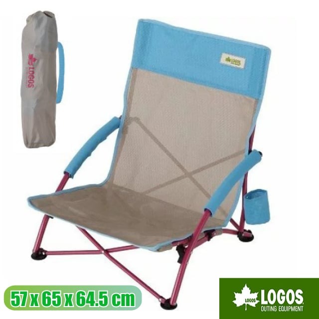 【日本 LOGOS】低座休閒折疊椅(耐重100kg).懶人椅.折合椅.戶外折疊椅/73173017