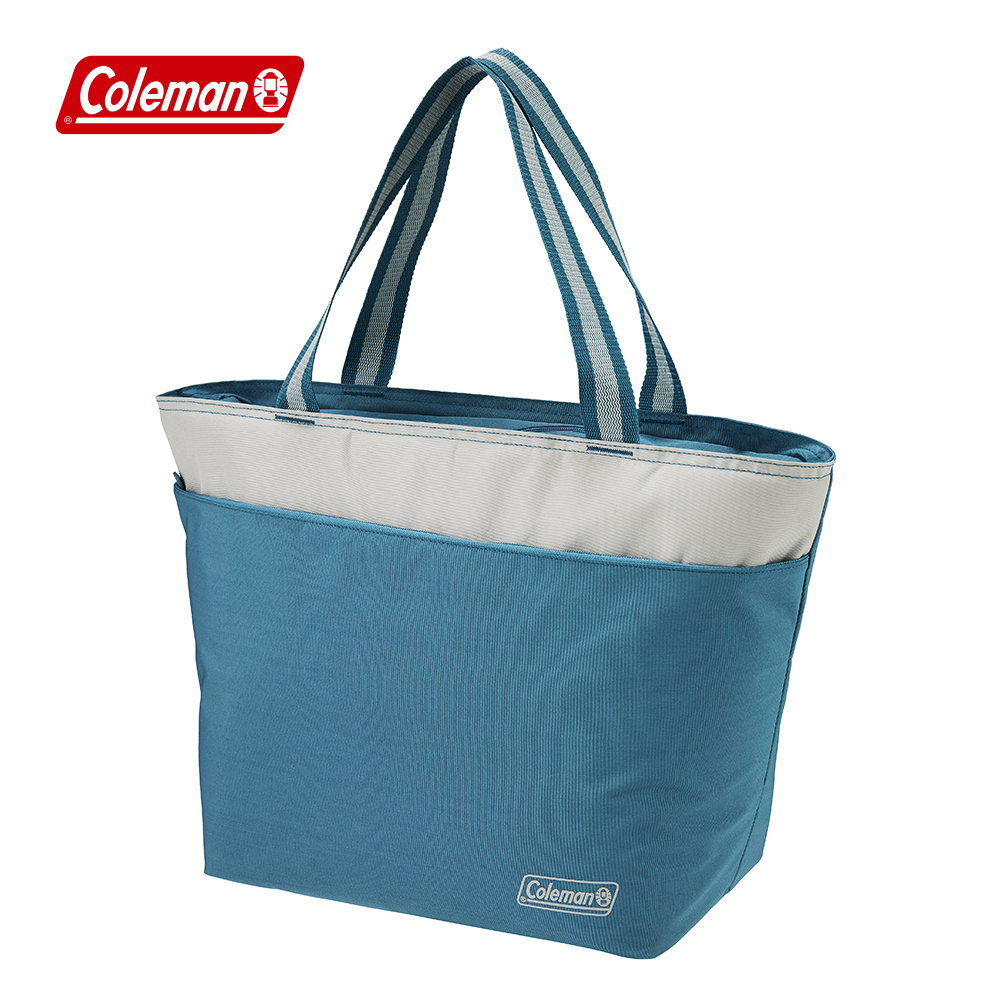 【Coleman】25L保冷手提袋 / 薄霧藍 / CM-38949(保冷袋 保冰袋 保鮮袋)